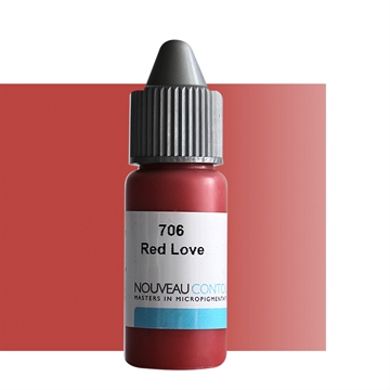 PIGMENT / LIPS - ORGANIC Red Love - Flaske á 10 ml.